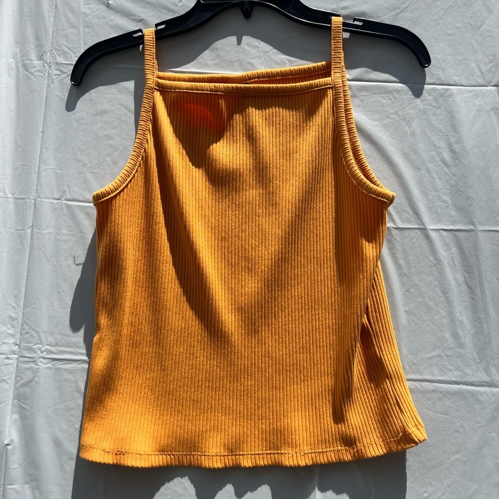 Old Navy Gold Ribbed Camisole Top